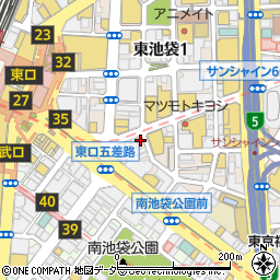 焼肉 SEIKO EN IKEBUKURO EAST 清江苑 池袋東口店周辺の地図