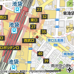 歌広場 池袋東口駅前店周辺の地図