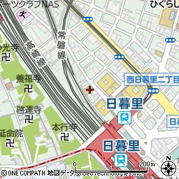 日暮里駅前郵便局 ＡＴＭ周辺の地図