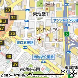 東京都豊島区東池袋1丁目13-6周辺の地図