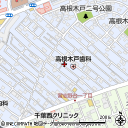 船橋高根台六郵便局周辺の地図