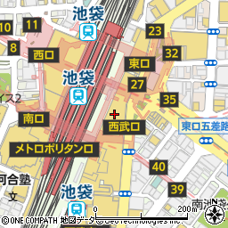 みずほ銀行西武百貨店池袋Ｂ１ ＡＴＭ周辺の地図