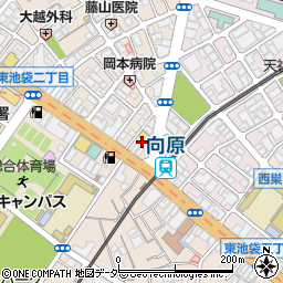東京都豊島区東池袋2丁目1周辺の地図