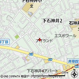 東京都練馬区下石神井2丁目周辺の地図