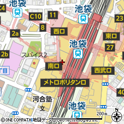 ノジマ池袋東武店周辺の地図