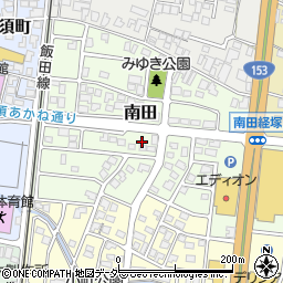 長野県駒ヶ根市南田10-15周辺の地図