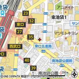キモノハーツ東京・池袋周辺の地図
