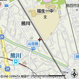 東京都福生市熊川835周辺の地図