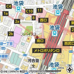 東京都豊島区西池袋1丁目12周辺の地図