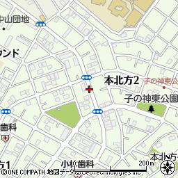 千葉県市川市本北方周辺の地図