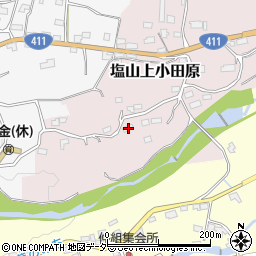 山梨県甲州市塩山上小田原444周辺の地図