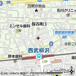 東京都西東京市保谷町3丁目14-19周辺の地図