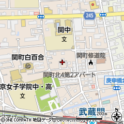 東京都練馬区関町北4丁目14周辺の地図