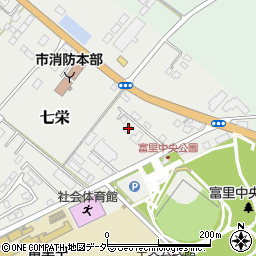 千葉県富里市七栄742-27周辺の地図