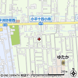 小平仲町郵便局周辺の地図