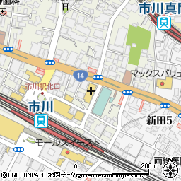 株式会社オリンピック　市川店周辺の地図