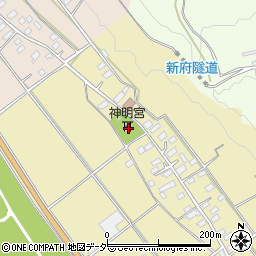山梨県韮崎市下祖母石367周辺の地図