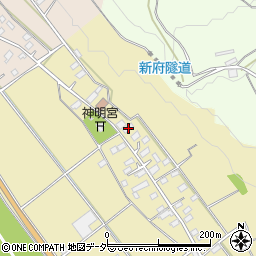 山梨県韮崎市下祖母石363周辺の地図