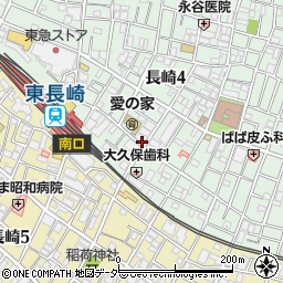 ローソン長崎四丁目店周辺の地図