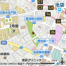 東京都豊島区西池袋3丁目20周辺の地図