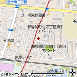 東京都練馬区関町北4丁目28-4周辺の地図