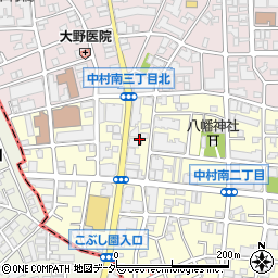 東京都練馬区中村南3丁目18周辺の地図