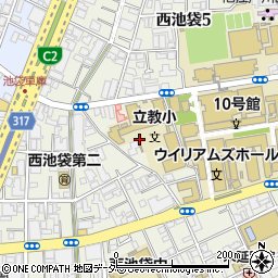 東京都豊島区西池袋3丁目36周辺の地図