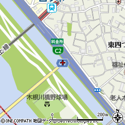 木根川橋東詰周辺の地図