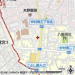 東京都練馬区中村南3丁目19周辺の地図