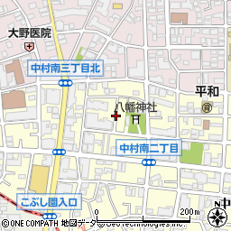 東京都練馬区中村南3丁目2周辺の地図