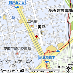 日産東京環七小岩店周辺の地図