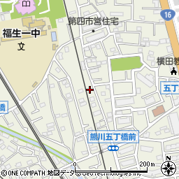 東京都福生市熊川1336周辺の地図