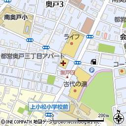 ぱぱす薬局奥戸店周辺の地図