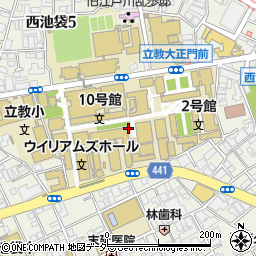 東京都豊島区西池袋3丁目34周辺の地図