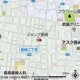 長崎二丁目中央児童遊園周辺の地図