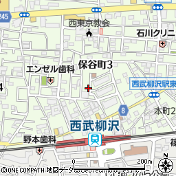 東京都西東京市保谷町3丁目14周辺の地図