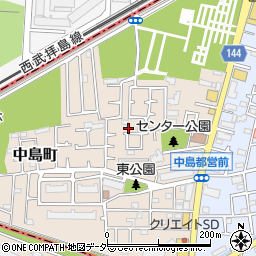 東京都小平市中島町15-30周辺の地図