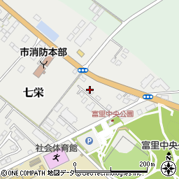 千葉県富里市七栄742-14周辺の地図
