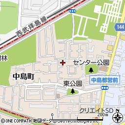 東京都小平市中島町15-7周辺の地図