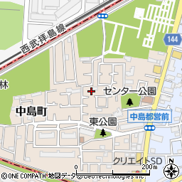 東京都小平市中島町15-8周辺の地図