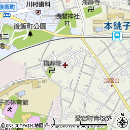 千葉県銚子市愛宕町1280-21周辺の地図