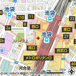 ロイヤルココナッツガーデン 池袋東武デパート店周辺の地図