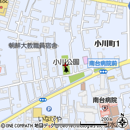 小川児童公園周辺の地図