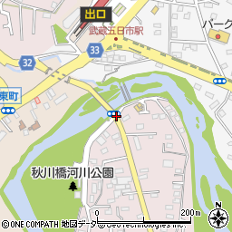 秋川橋周辺の地図