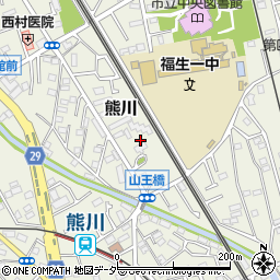東京都福生市熊川874周辺の地図