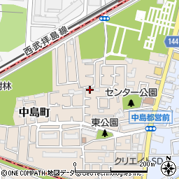 東京都小平市中島町15-6周辺の地図