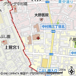 東京都練馬区中村南3丁目23周辺の地図