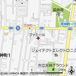 東京都小平市天神町周辺の地図