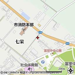 千葉県富里市七栄742-25周辺の地図