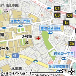 東京都豊島区西池袋3丁目33周辺の地図